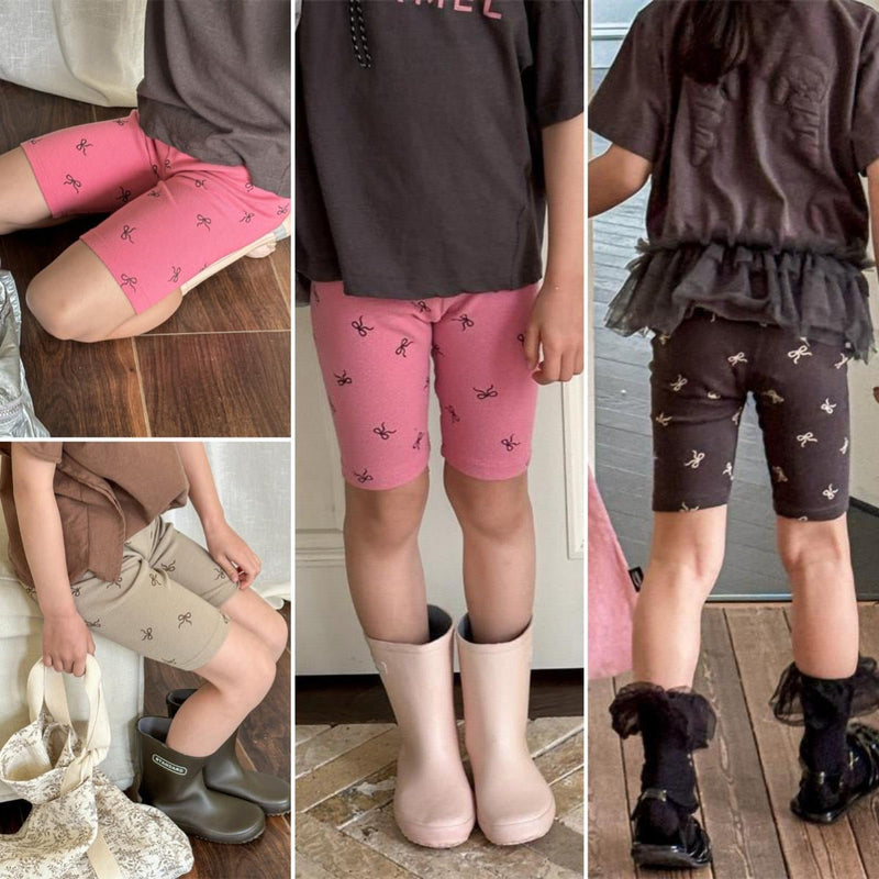 🩶🎀🤩Ribbed Bows Biker Shorts Preorder🩶🎀🤩