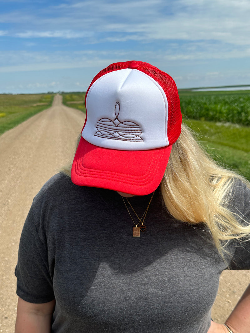 Boot Stitch Trucker Hat