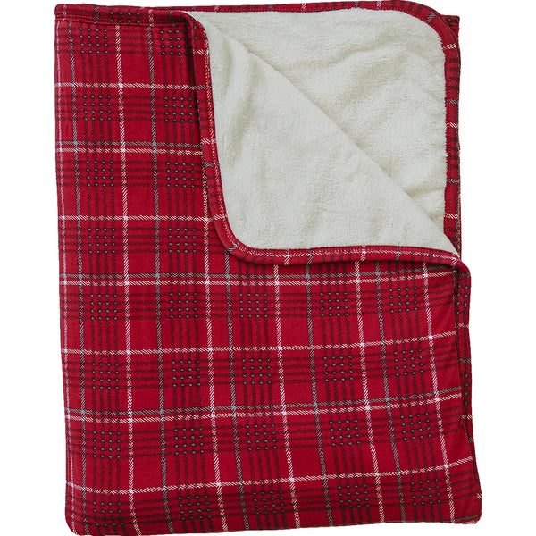 Red Plaid Plush Blanket Preorder