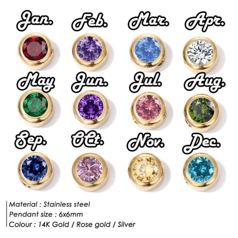 Custom Birthstone Jewelry Preorder