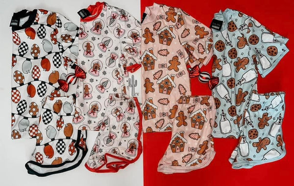 MATCHING FAMILY PJ’s CHRISTMAS PREORDER KIDS SHORT SET