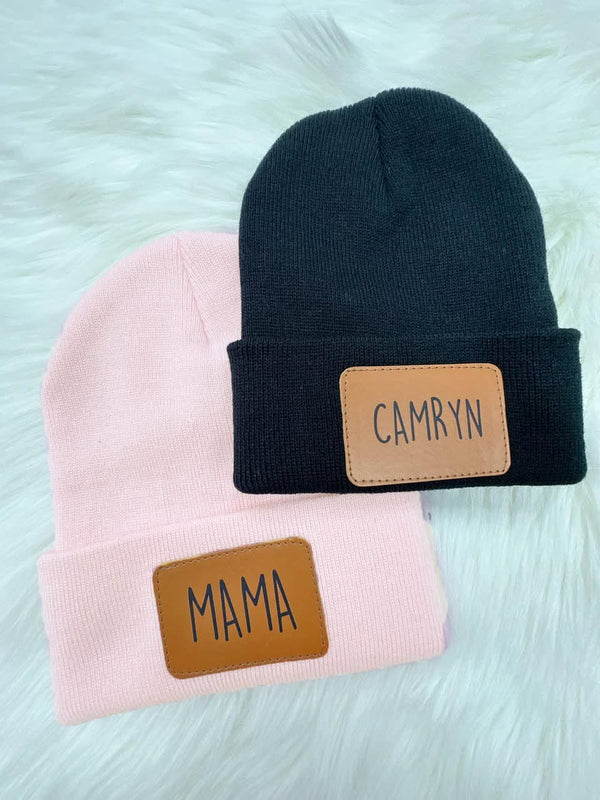 Custom Name Patch Beanie Preorder