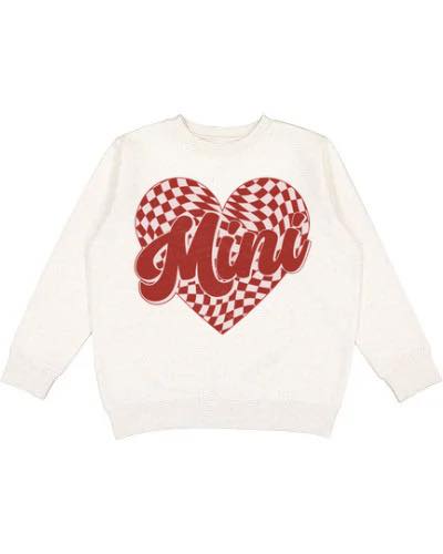 Wavy Checker Mini Crewneck