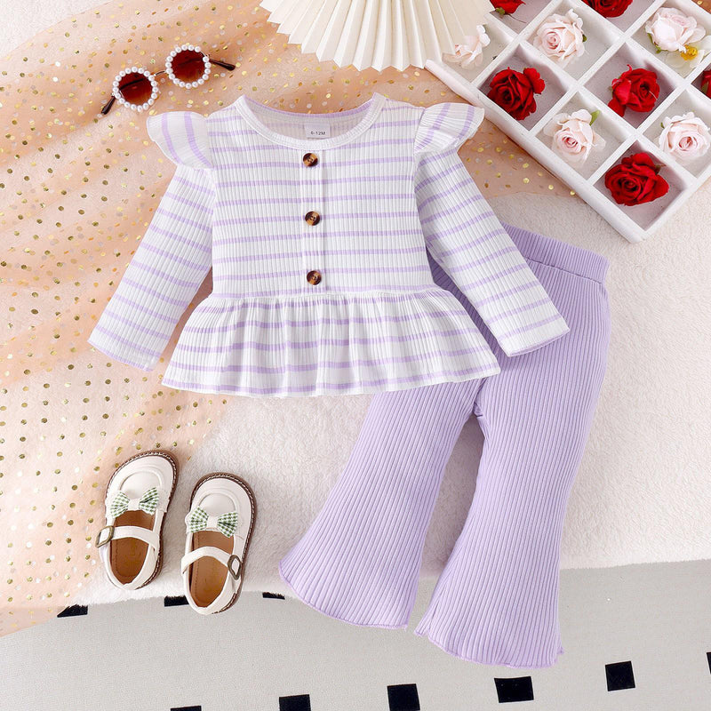 Ribbed Long Sleeve Set Preorder