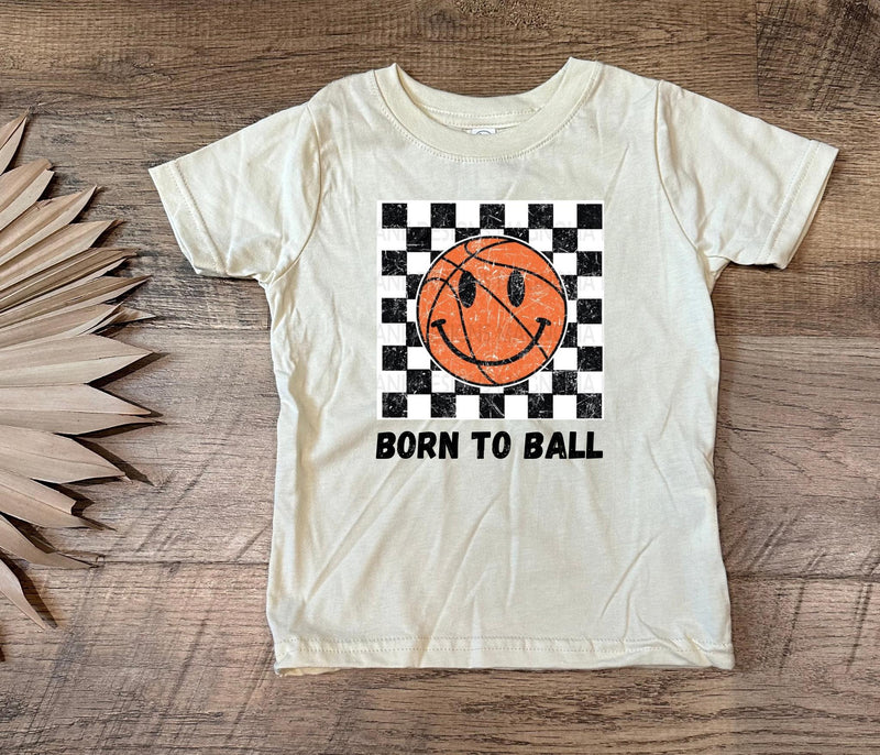 Born To Ball Distressed Graphic T