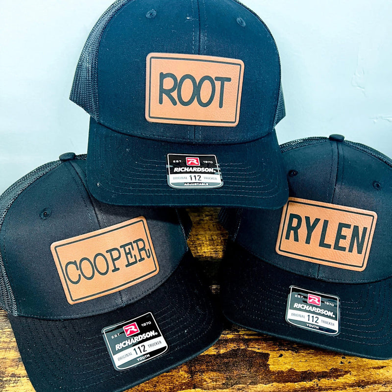 Youth Custom Hats w/ Patch Preorder