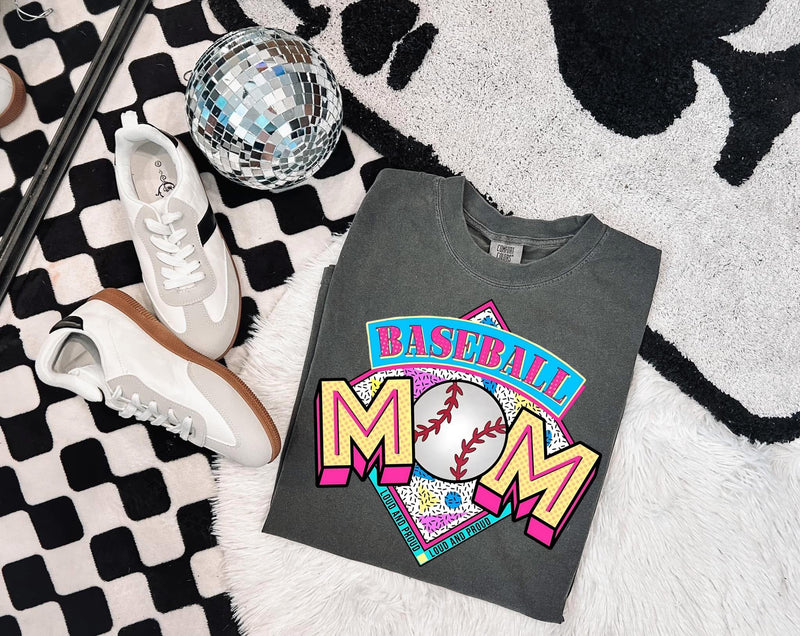 Retro Baseball Mom Graphic T [Adult]