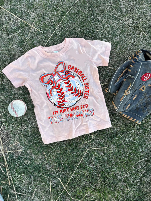 Red, White, Blue Baseball Sis Graphic T [Youth]