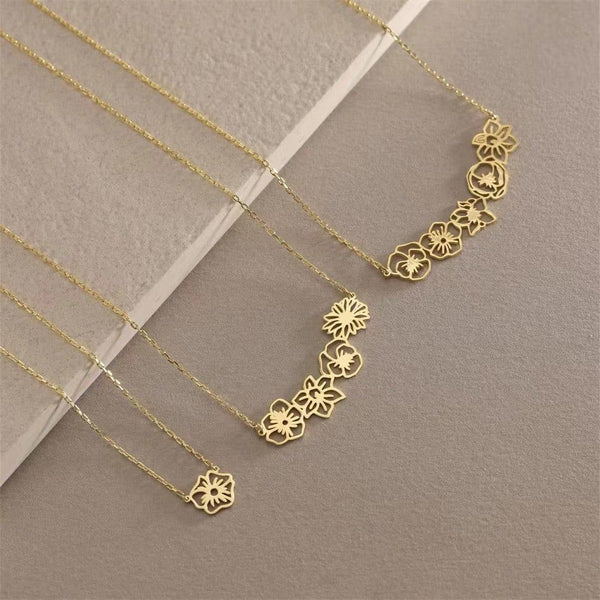 Custom Birthflower Necklace Preorder