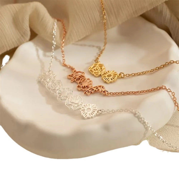 Custom Birthflower Necklace Preorder