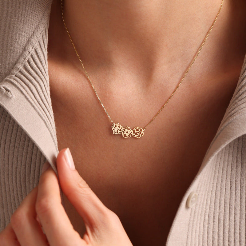 Custom Birthflower Necklace Preorder