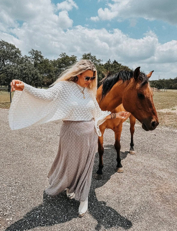 Boho Bell Sleeve Top Preorder