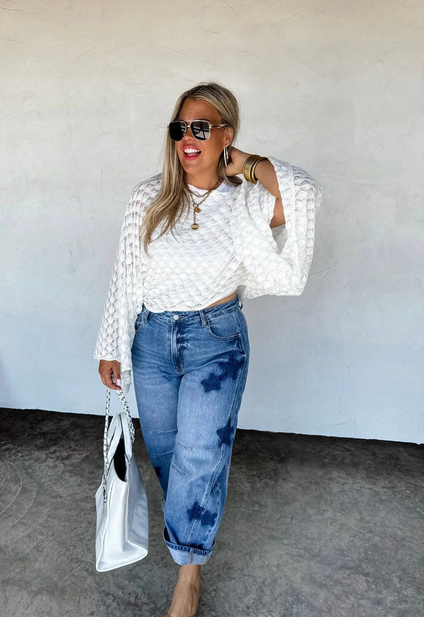 Boho Bell Sleeve Top Preorder