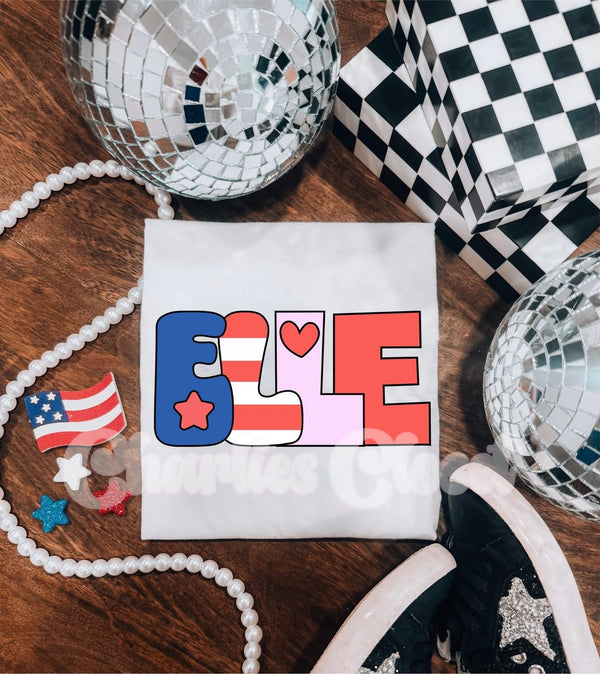 FOURTH OF JULY NAME CUSTOMS [Toddler]