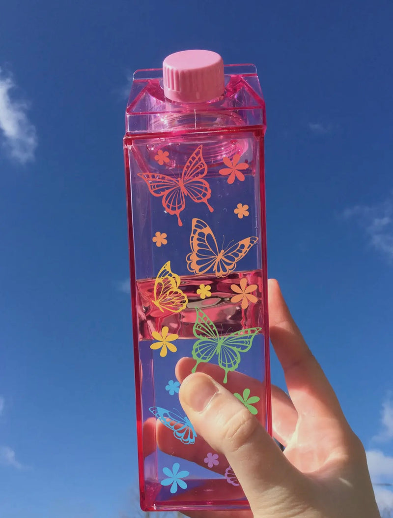 Clear Milk Carton Water Bottle