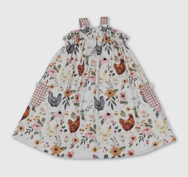 Chicken Floral Twirl Dress Preorder