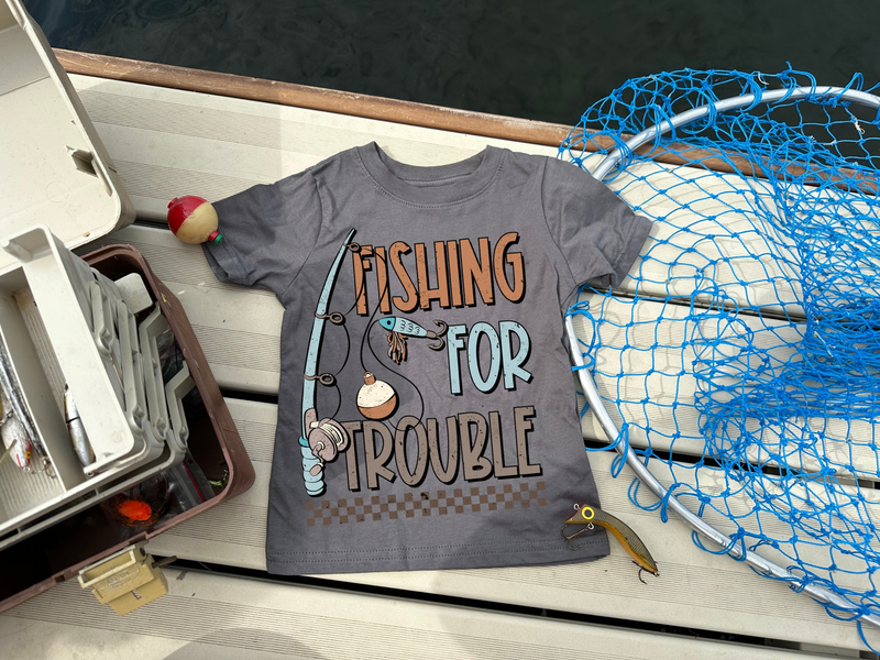 Fishing for Trouble Graphic T