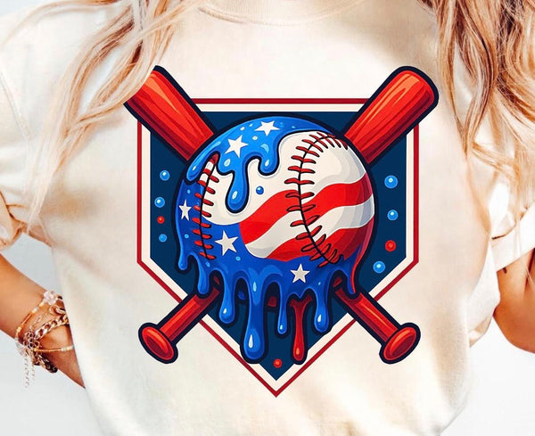 America Bat Drip Tee