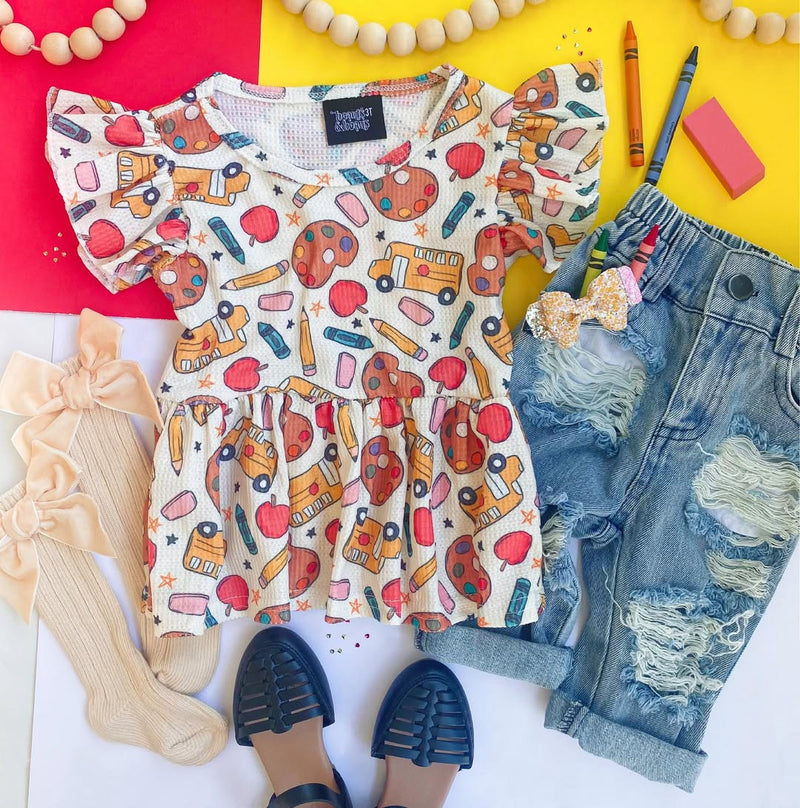 Back to School Peplum Top