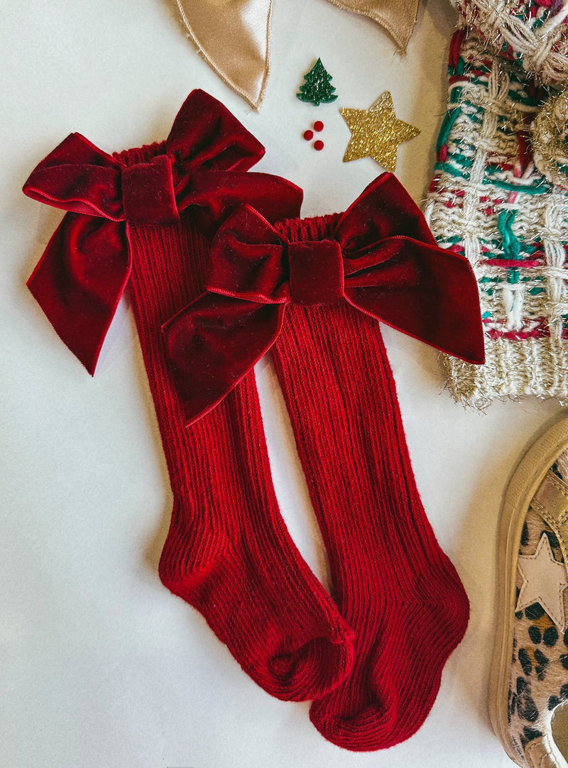 Red Bow Socks Preorder