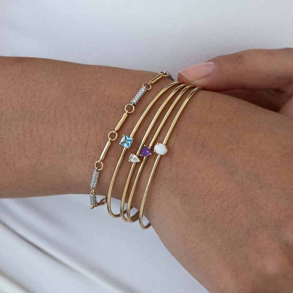 Birthstone Cuff Bracelet Preorder