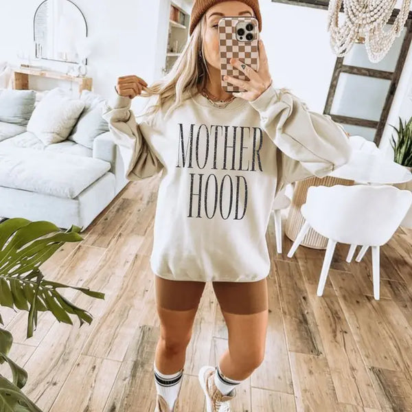 Distressed Motherhood Crewneck