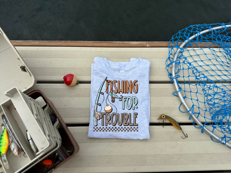 Fishing for Trouble Graphic T