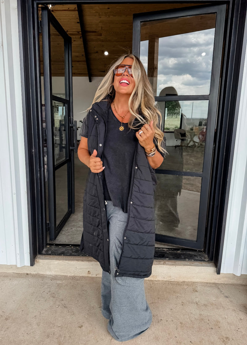 Long Puffer Vest Preorder