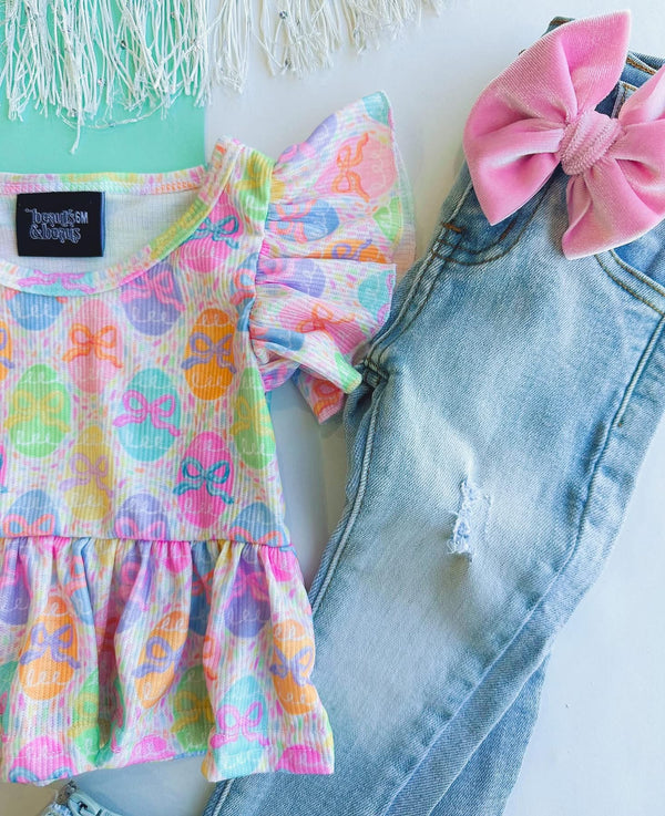 Easter Peplum Top