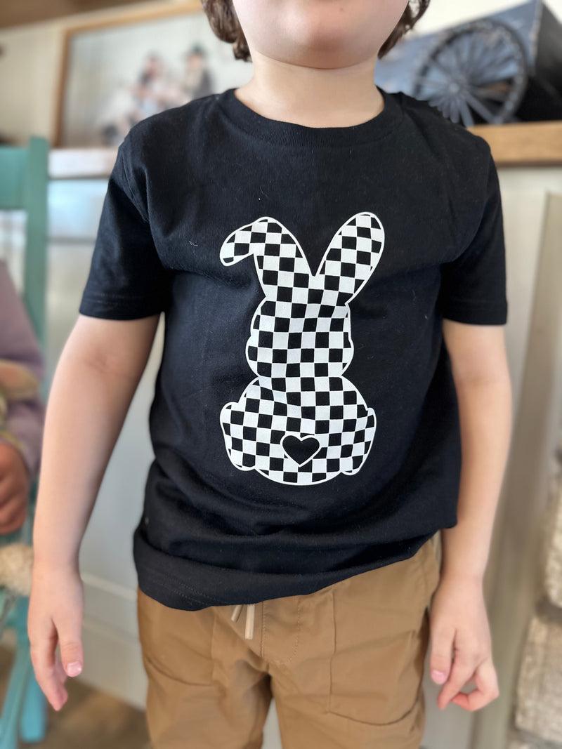 Checker Bunny Graphic T Preorder