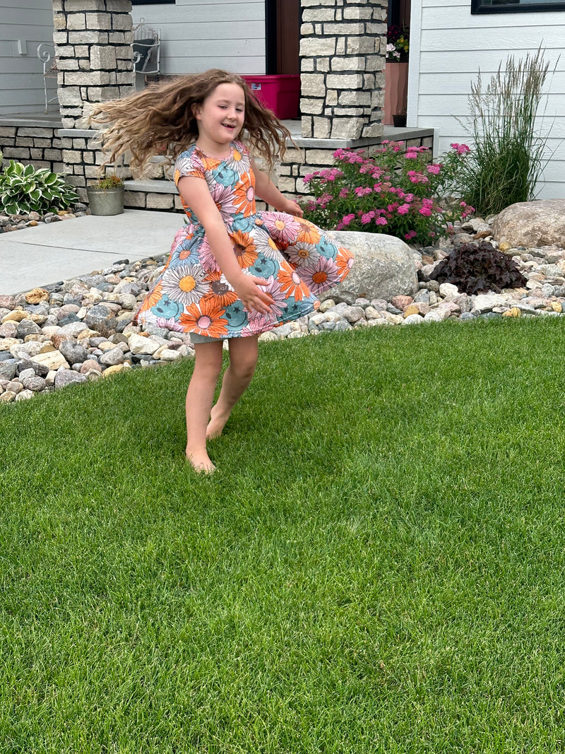 Wildflower Smiley Twirl Tshirt Dress