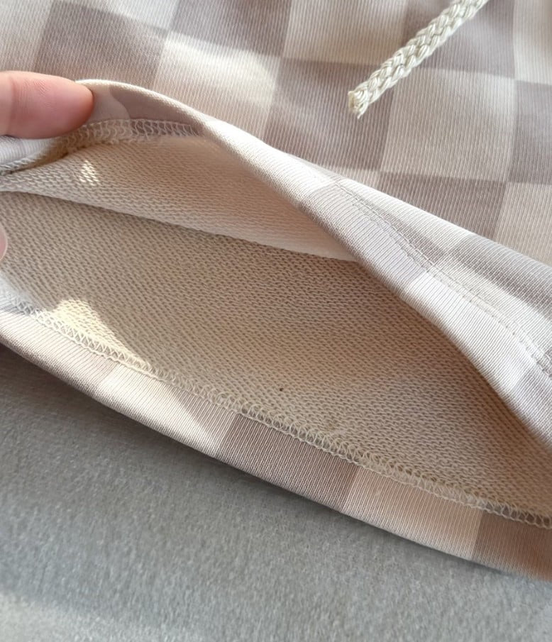 French Terry Cotton Checkered Sets Preorder