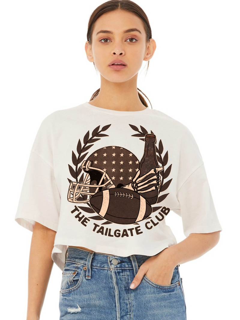 Tailgate Club Crop Graphic T