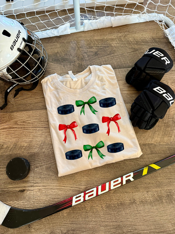 Hockey Christmas Graphic T