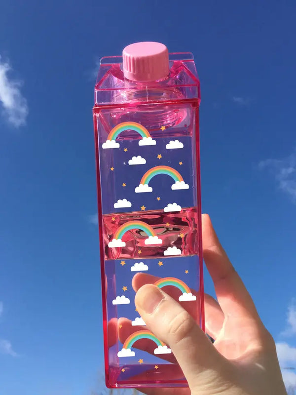 Clear Milk Carton Water Bottle