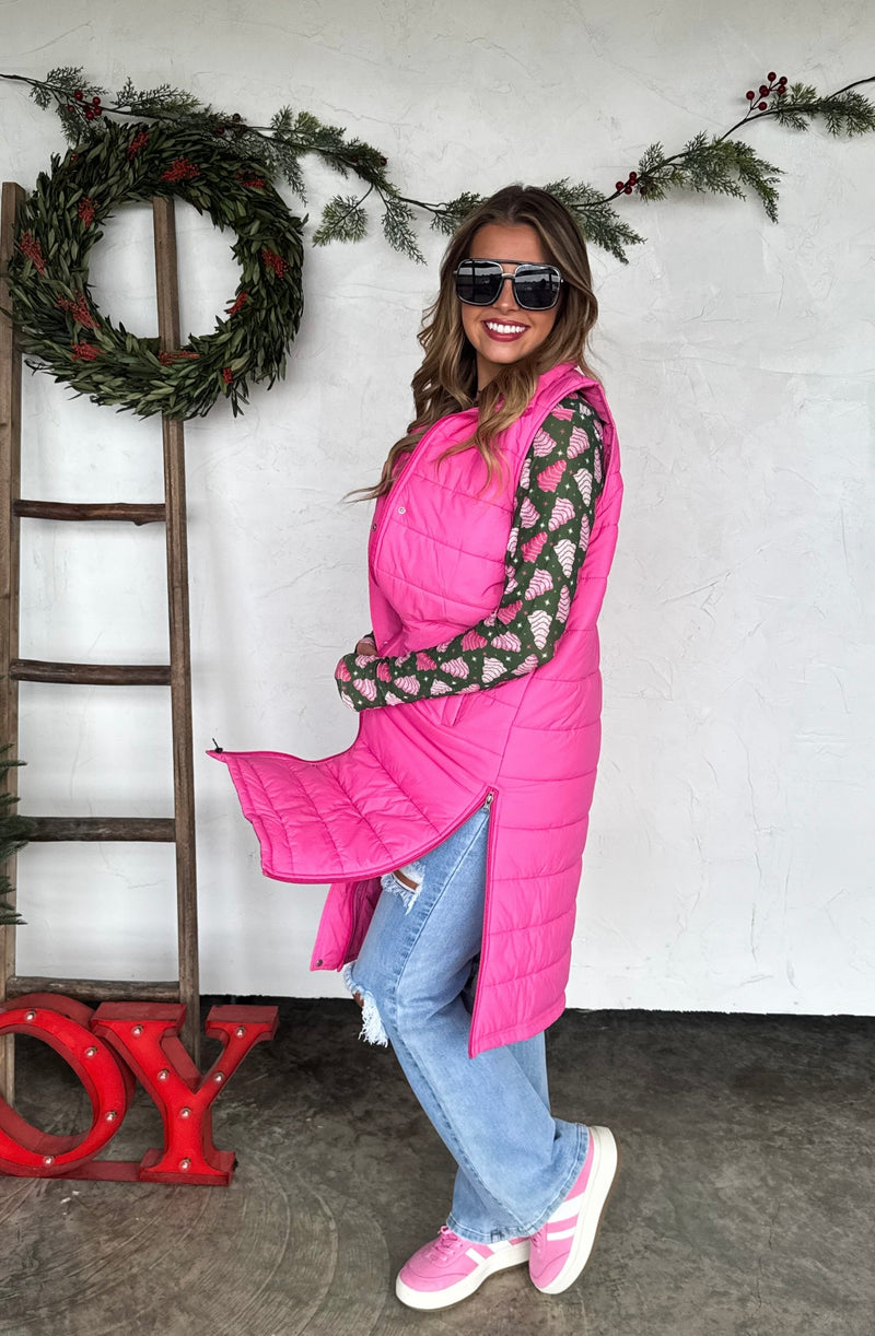 Long Puffer Vest Preorder