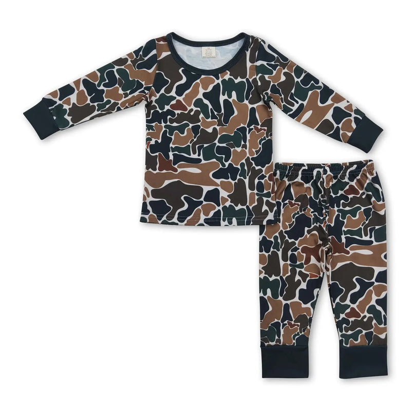 Camo 2 Pc Pajama Set Preorder