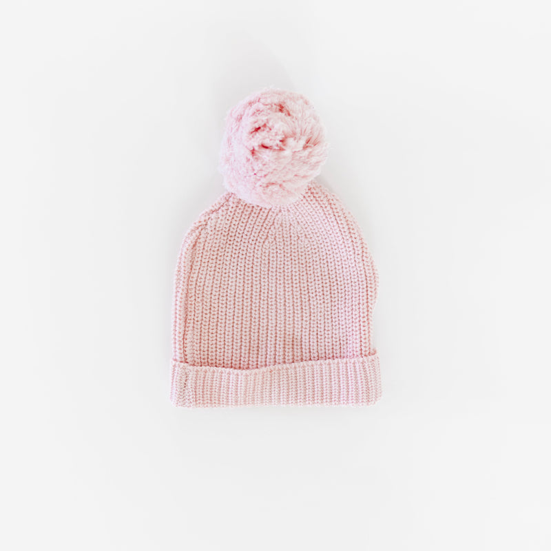 Organic Big Pompom Beanie