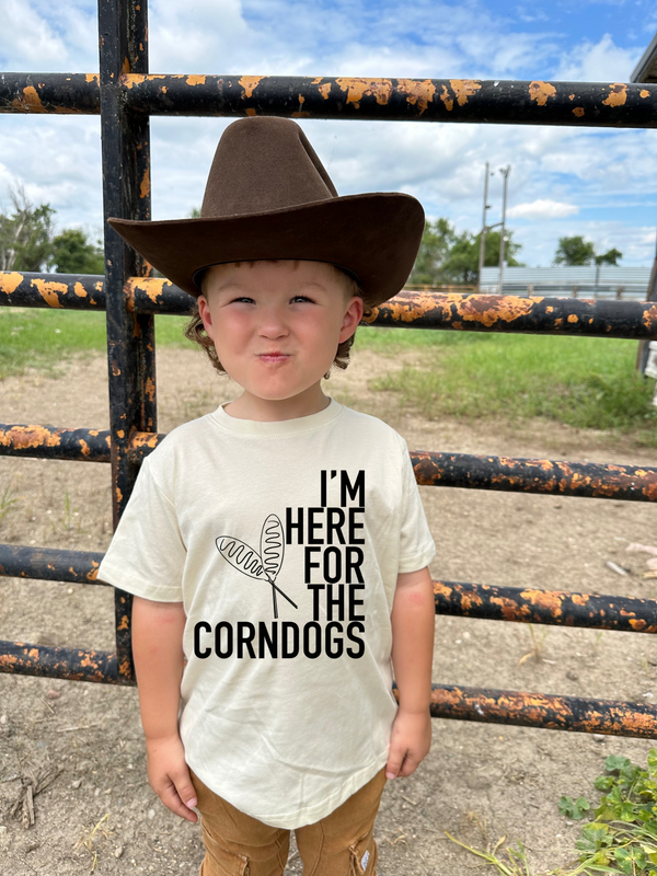 I'm Here for the Corndogs Graphic T