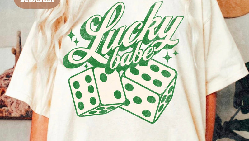 Lucky Babe Dice Graphic T ☘️