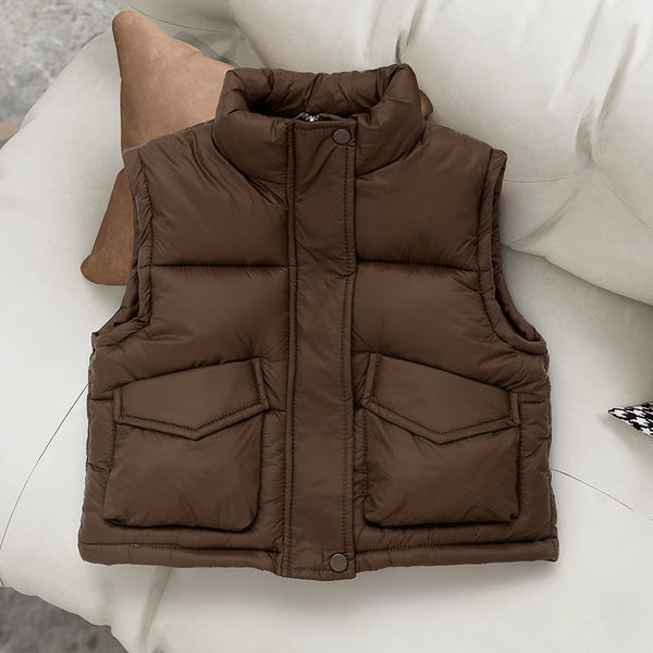 Neutral Puffer Vest Preorder
