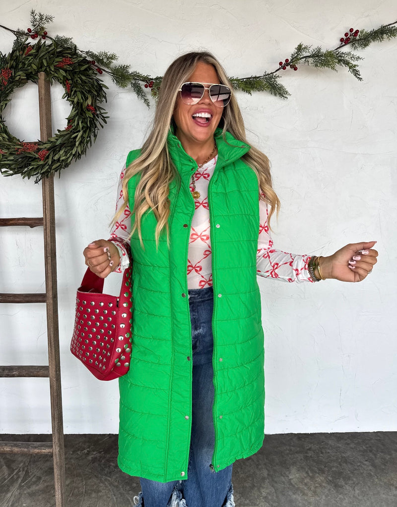 Long Puffer Vest Preorder