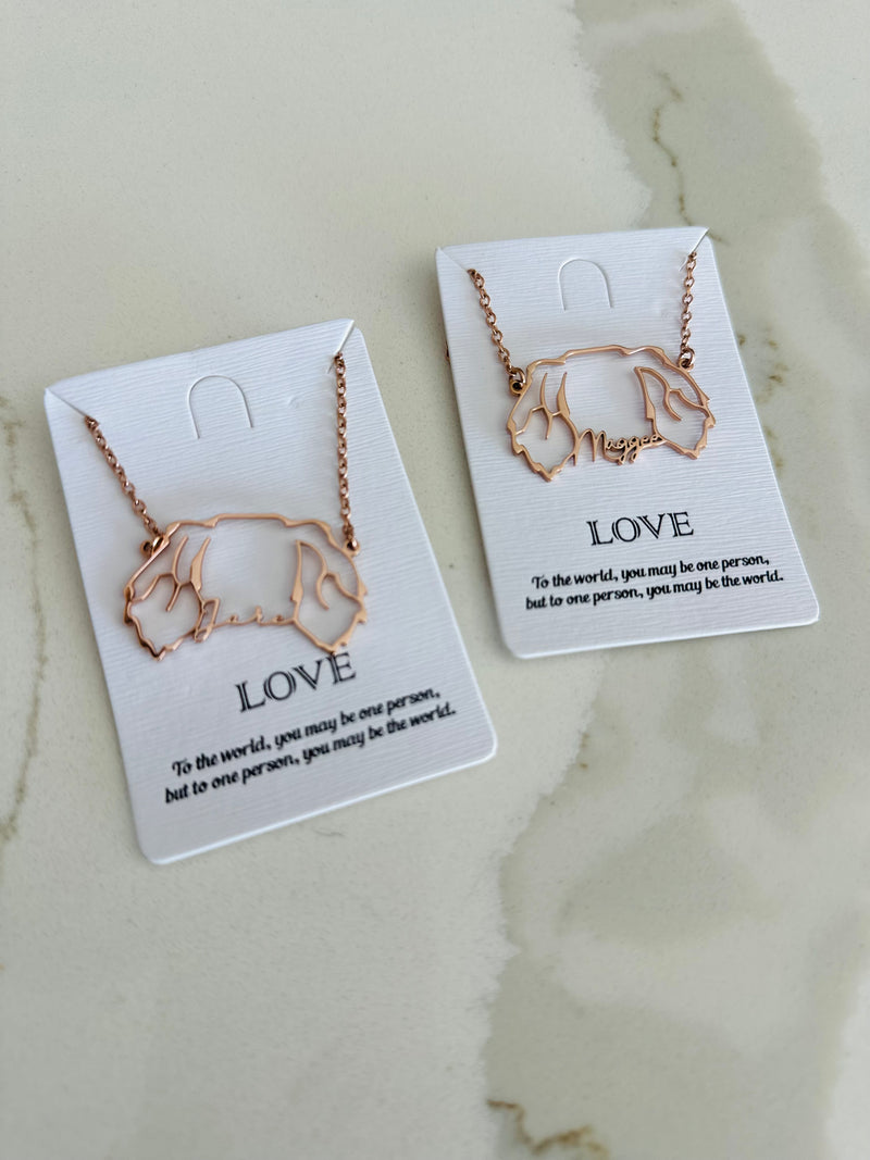 Custom Pet Necklace Preorder
