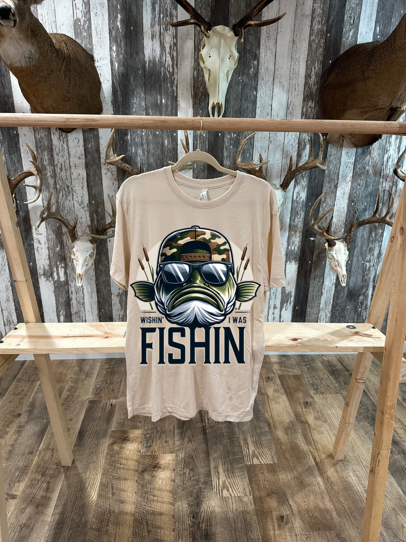 Wishin’ I Was Fishin’ Graphic T