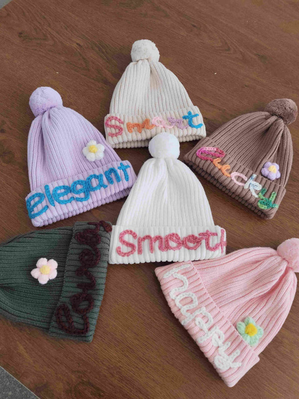 Handmade Wool Embroidery Custom Beanie Preorder