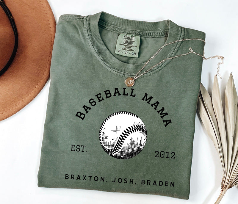Custom Baseball/Softball Mama Graphic T