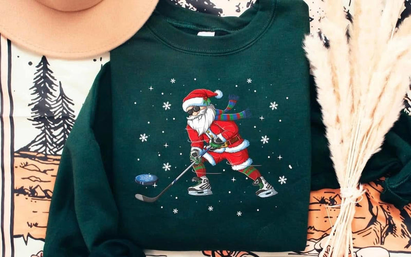 Hockey Christmas Graphic T