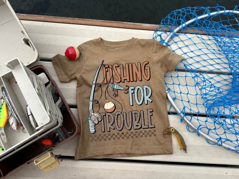 Fishing for Trouble Graphic T