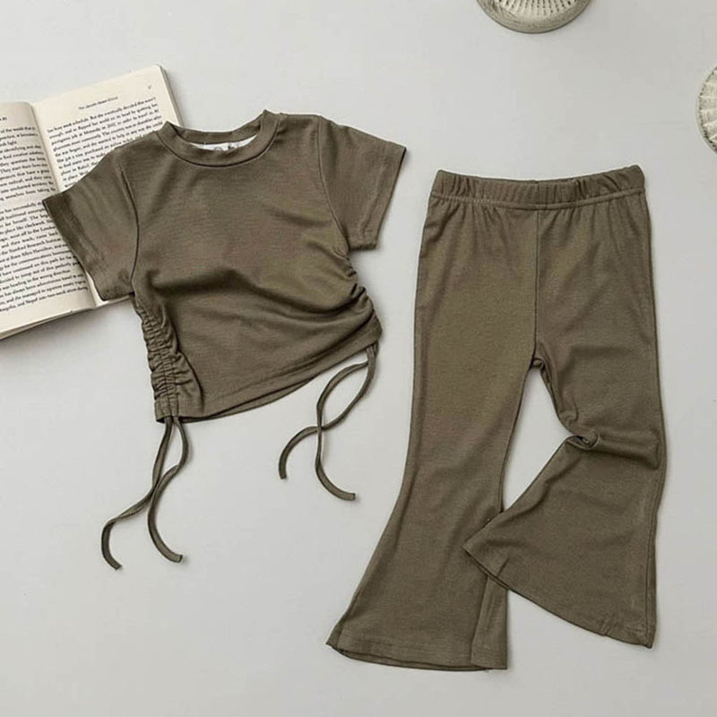 Drawstring-Waist Tee + Bells Set Preorder