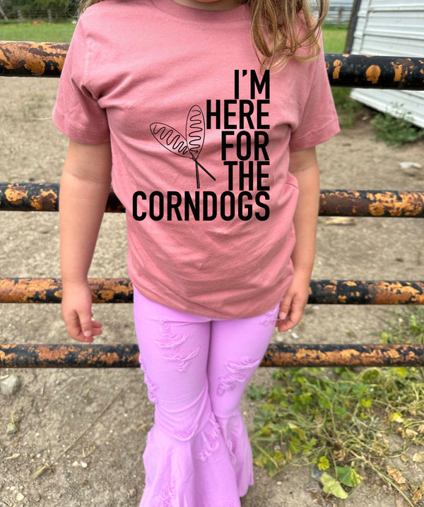 I'm Here for the Corndogs Graphic T